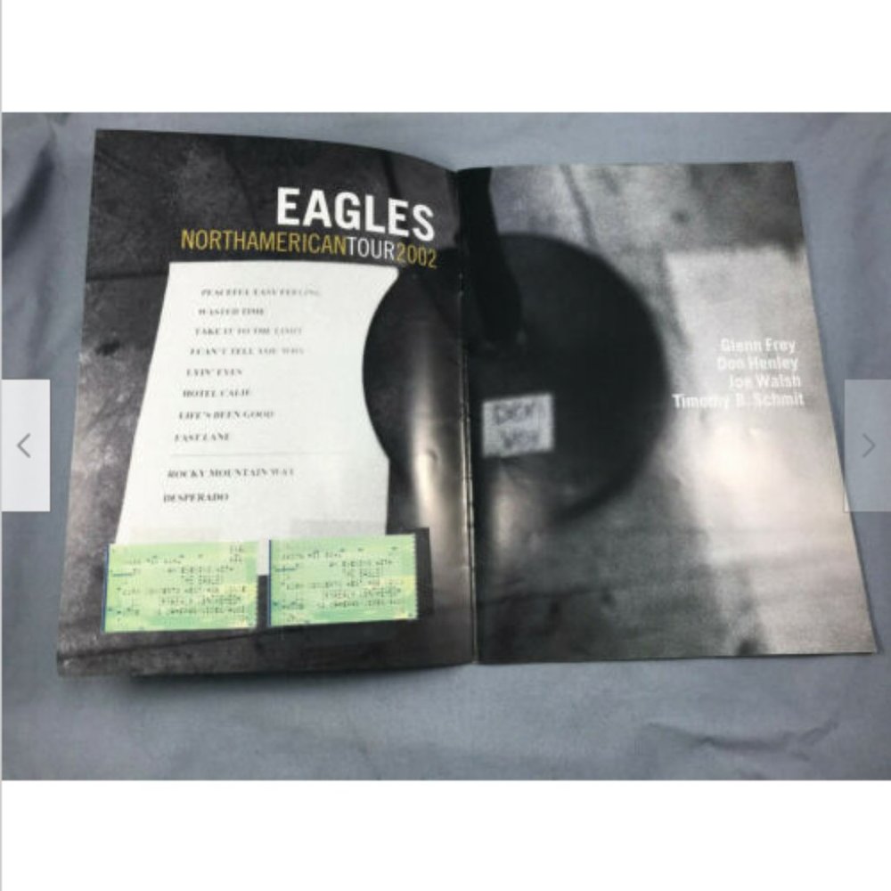 Eagles North American Tour 2002 Concert Souvenir Progr Frey Henley Walsh Schmidt - Picture 5 of 5